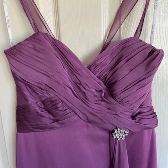 Belsoie purple/lilac floor length dress - Picture 3 of 3